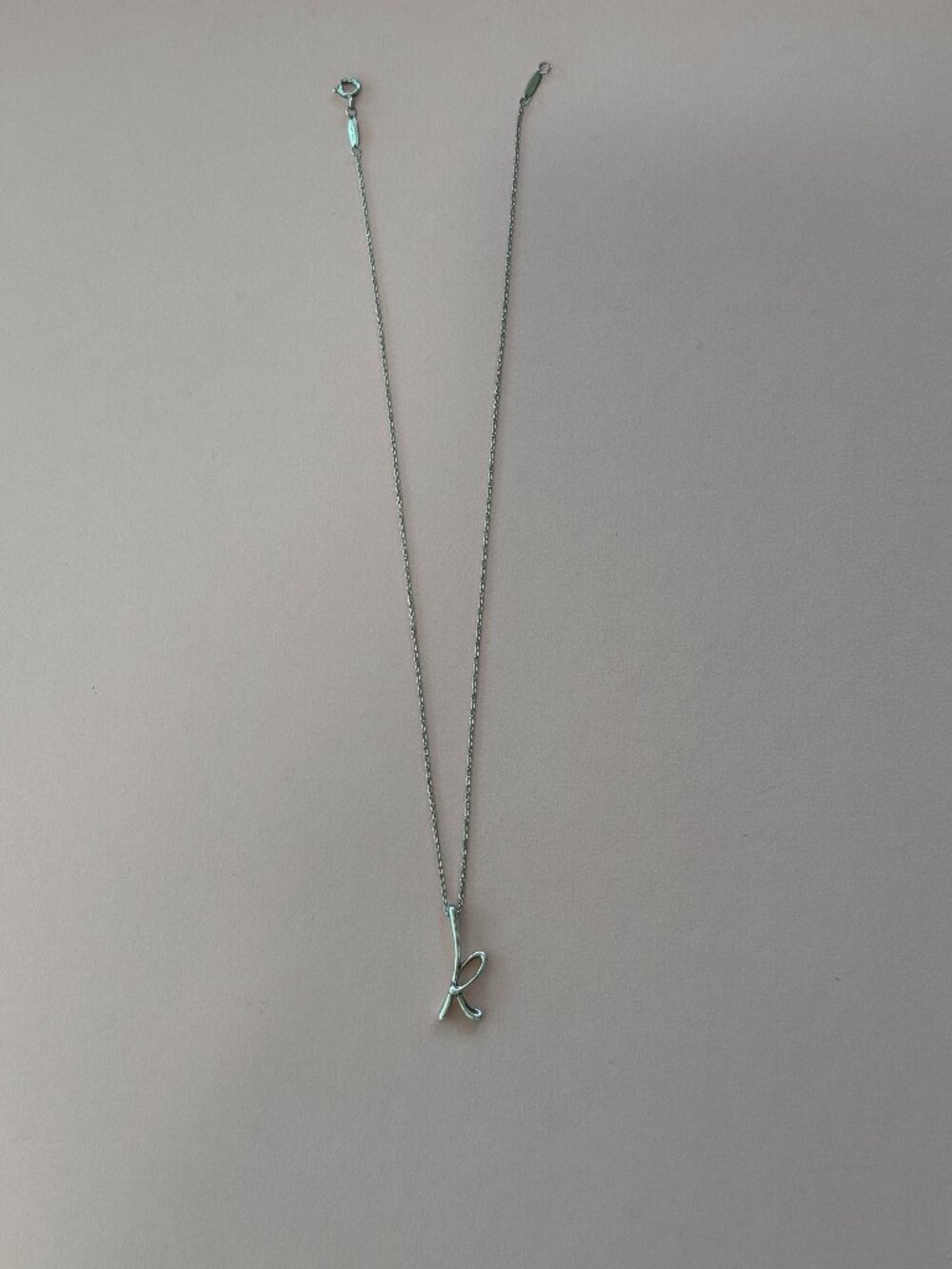 Tiffany & Co Elsa Peretti Initial "k" Necklace